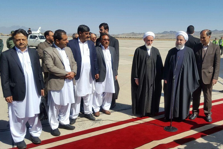 رییس جمهوری وارد زاهدان شد + عکس