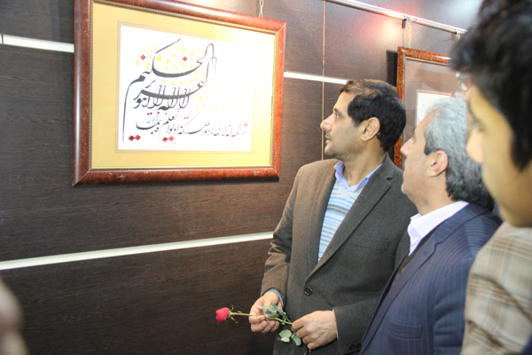 گزارش تصویری نمایشگاه خط «سماع عشقبازان» در کوهدشت