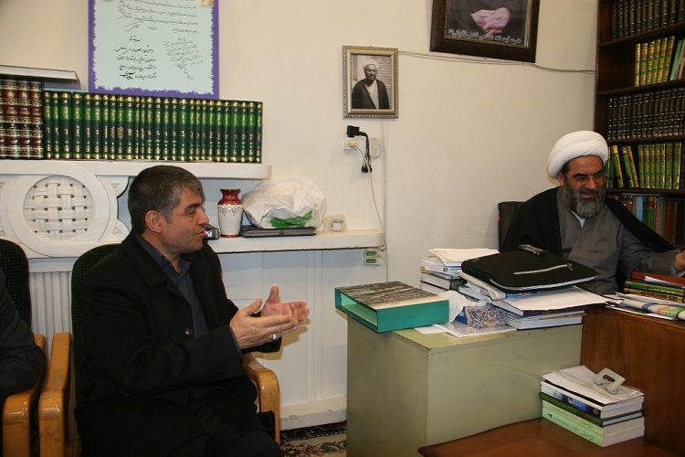 دیدار مدیران جهاددانشگاهی واحد استان قم با آیت‎الله فاضل لنکرانی