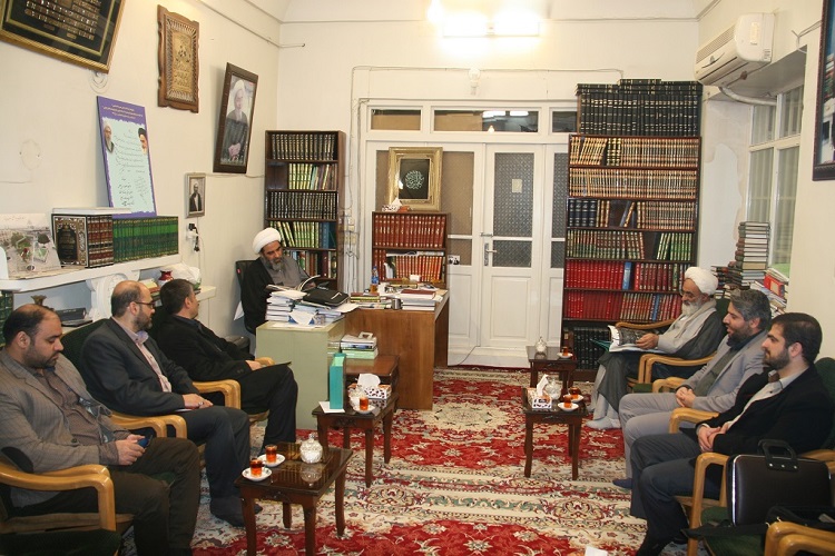 دیدار مدیران جهاددانشگاهی واحد استان قم با آیت‎الله فاضل لنکرانی