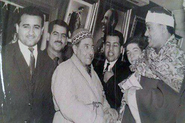 عبدالباسط به همراه قاری عراقی حاج عبدالرحمن توفیق، سال 1964 در مسجدالاقصی عبدالباسط به همراه قاری عراقی حاج عبدالرحمن توفیق، سال 1964 در مسجدالاقصی