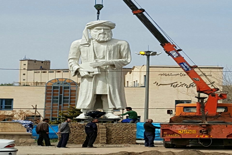 نصب تندیس نویسنده«روضة الشهداء» در زادگاهش سبزوار