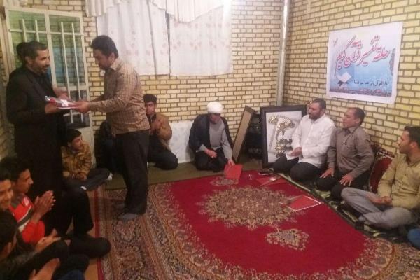 برگزاری جلسه قرائت قرآن در دارالقرآن ولی عصر دستنا