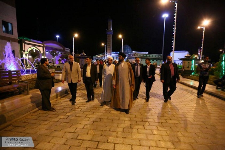 بازدید مدیران آستان قدس رضوی از مجموعه اقامتی «مدینه الزائرین» کربلای معلی