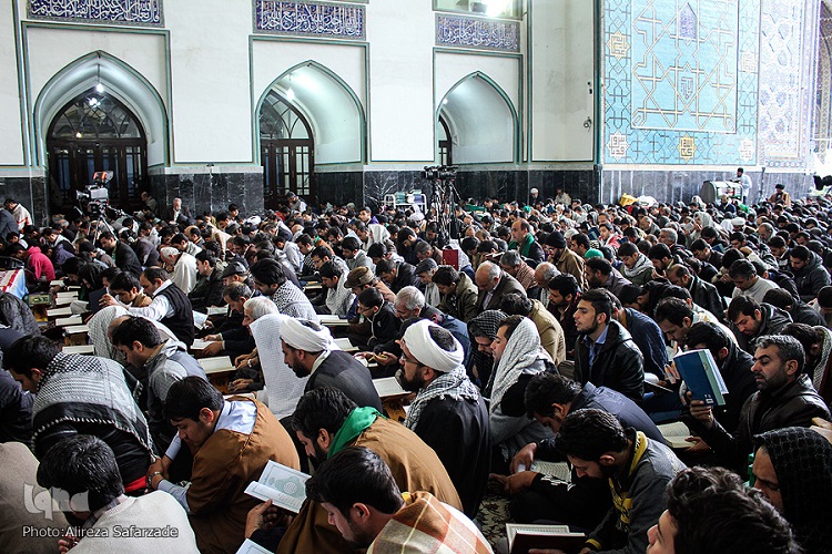 مراسم اعمال «ام داود» در حرم مطهر رضوی برگزار شد + عکس