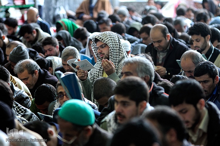 مراسم اعمال «ام داود» در حرم مطهر رضوی برگزار شد + عکس