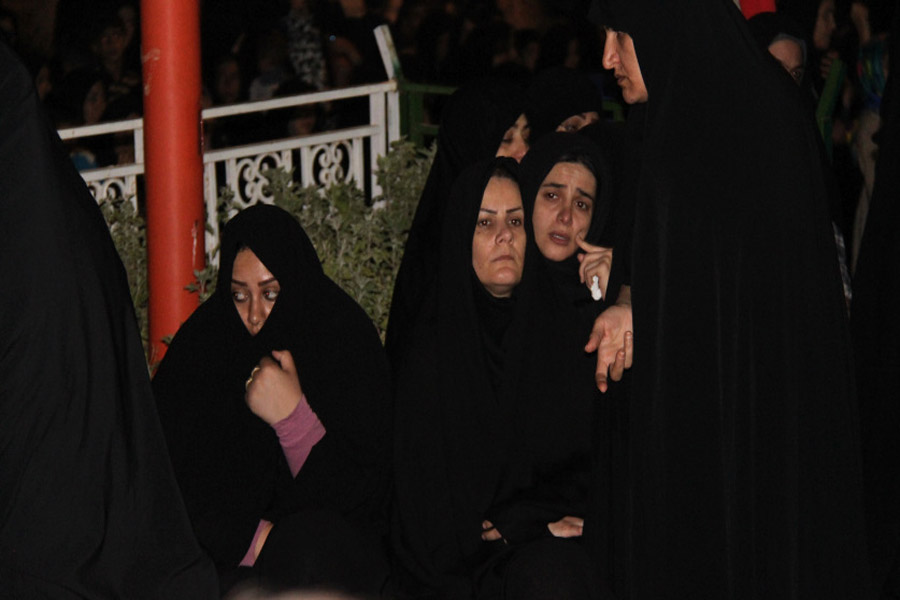 مراسم وداع با پیکر شهید مدافع حرم در کوهدشت + عکس