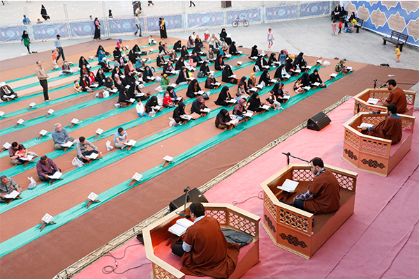 مراسم جزءخوانی ضیافة‌الحسین(ع) + عکس