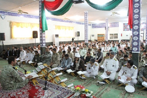 محفل قرآنی در منطقه دوم نیروی دریایی برگزار شد