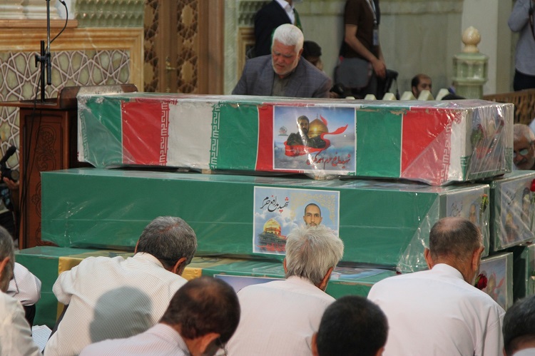 گزارش تصویری از مراسم جز خوانی وتشییع 6 مدافع حرم