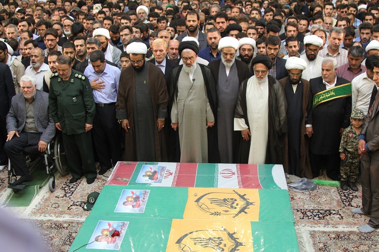 گزارش تصویری از مراسم جز خوانی وتشییع 6 مدافع حرم
