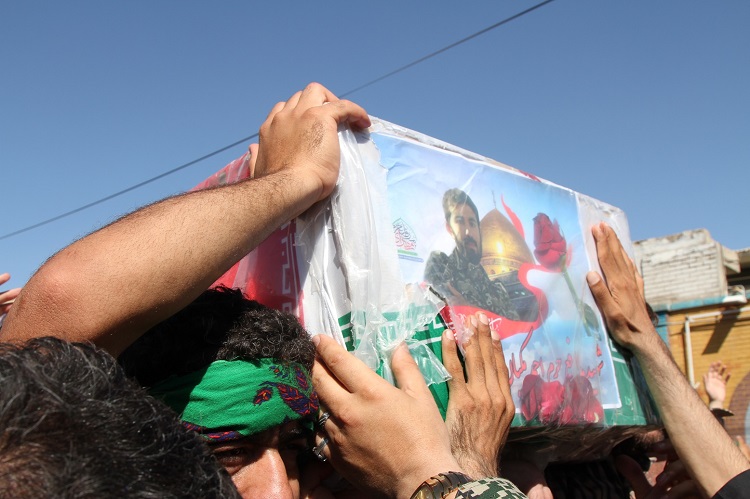 گزارش تصویری از مراسم جز خوانی وتشییع 6 مدافع حرم
