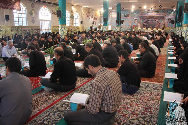 جزء خوانی قرآن کریم در آستان مقدس حضرت سیدالکریم(ع)+تصاویر
