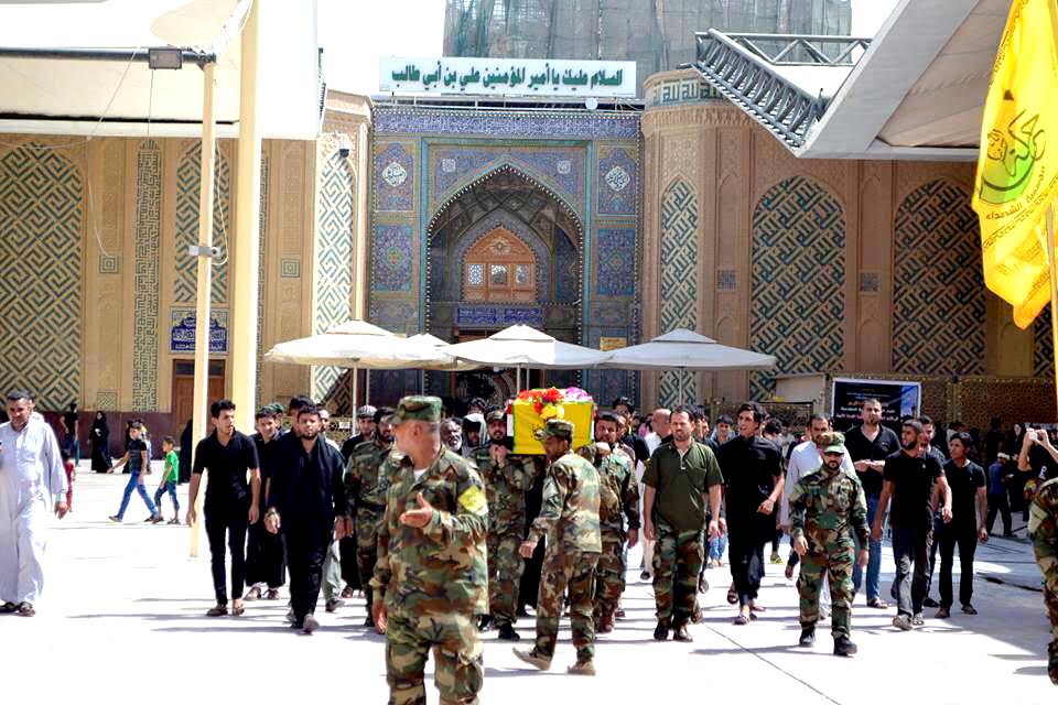 تشییع شهدای مدافع حریم آل الله در عراق + عکس