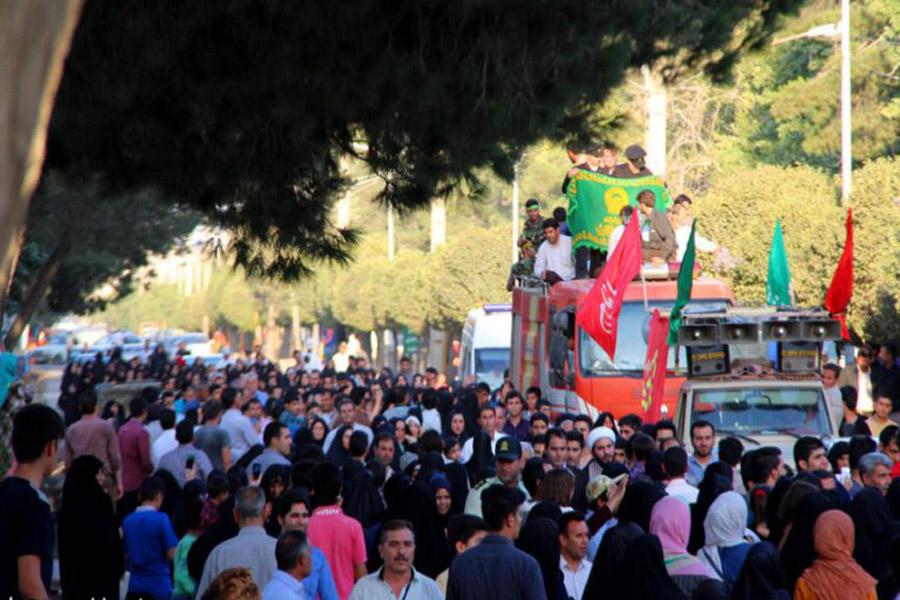 حضور  کاروان زیر سایه خورشید در کوهدشت + عکس