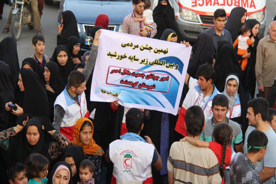 حضور  کاروان «زیر سایه خورشید» در کوهدشت + عکس