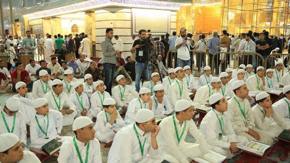 حضور خادمان حرم رضوی در محفل قرآنی آستان مقدس عباسی