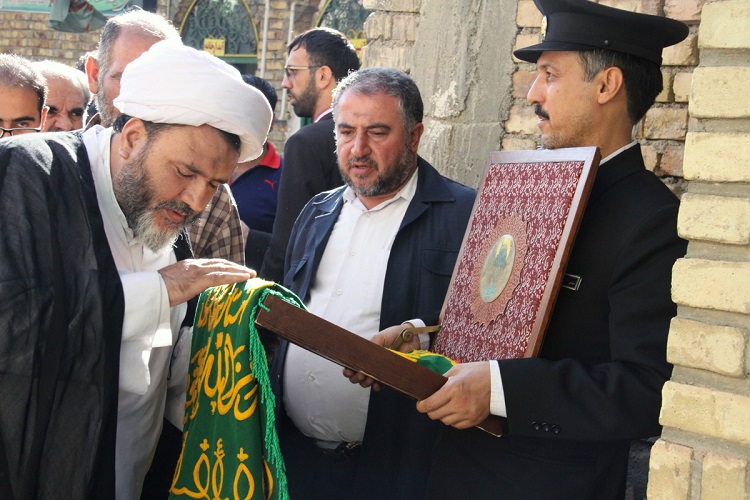 گزارش تصویری از مراسم حضور خادمین حریم رضوی در مهدیشهر