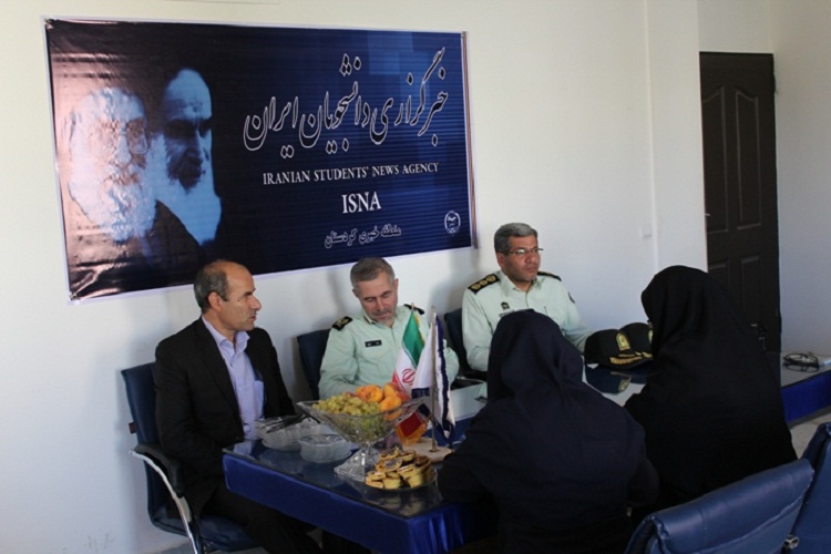 بازدید فرمانده انتظامی کردستان از خبرگزاری ایکنا
