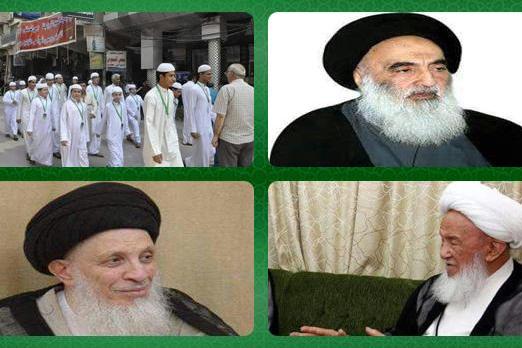 دیدار قرآن‌آموز نوجوان عراقی با مراجع نجف