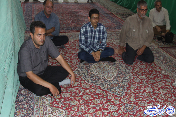 خطبه‌خوانی غدیر در مسجد قمر بنی‌هاشم شاهدیه+عکس