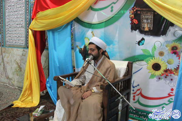 خطبه‌خوانی غدیر در مسجد قمر بنی‌هاشم شاهدیه+عکس