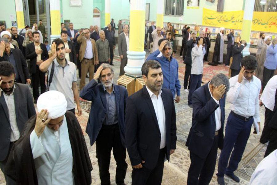 مراسم سالگرد آیت‌الله آدینه‌وند در کوهدشت + عکس