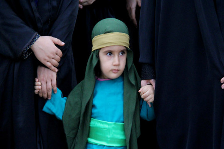 حرکت نمادین کاروان کربلا در کوهدشت + عکس