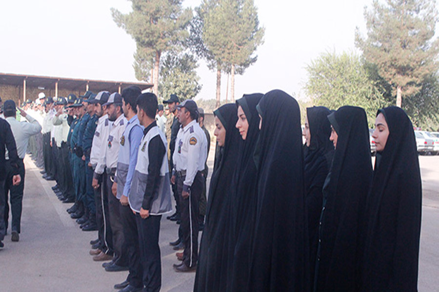 صبحگاه مشترک نیروی انتظامی کوهدشت + عکس