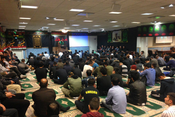 مجلس عزای حسینی در مرکز اسلامی سوئد + عکس