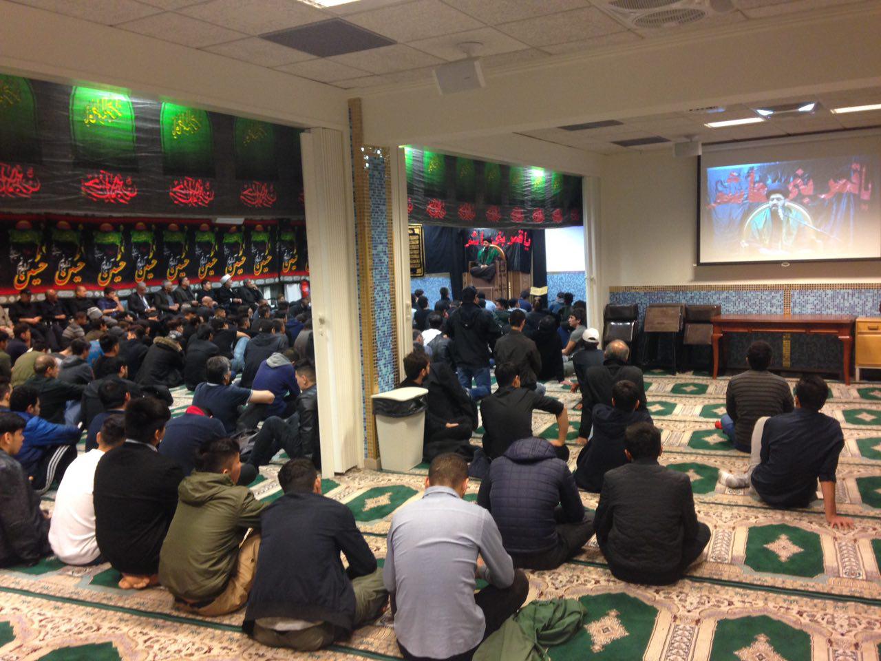 مجلس عزای حسینی در مرکز اسلامی سوئد + عکس