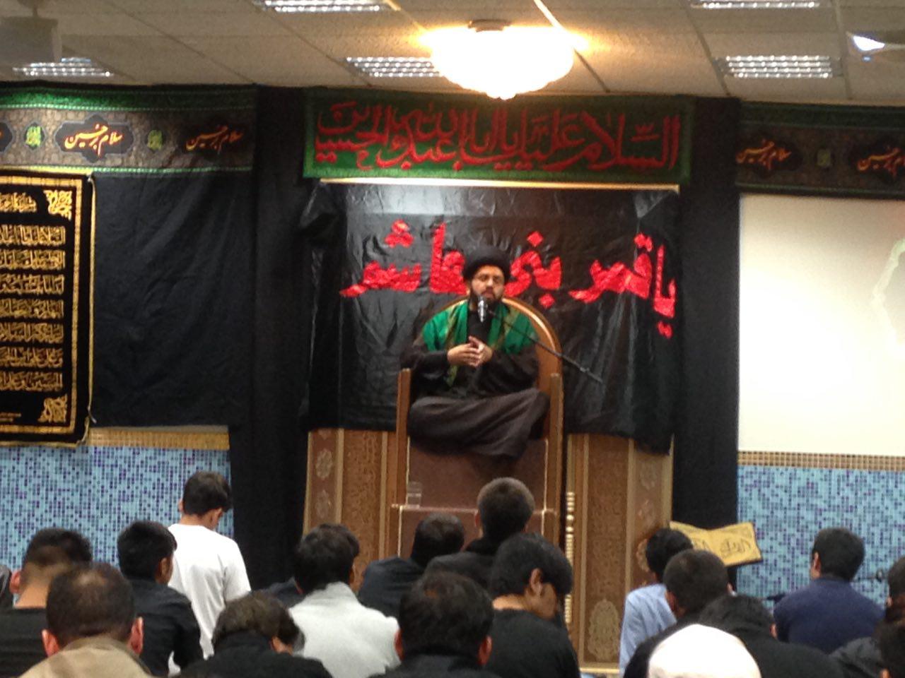 مجلس عزای حسینی در مرکز اسلامی سوئد + عکس