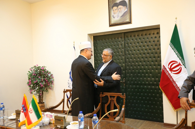 مفتی اعظم كرواسی در سازمان فرهنگ و ارتباطات اسلامی + عکس
