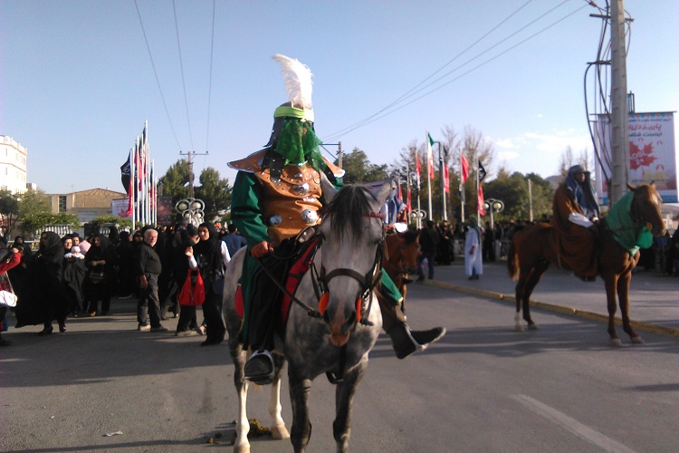 حرکت نمادین کاروان کربلا در خمین