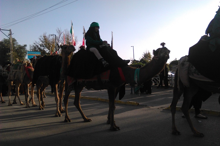 حرکت نمادین کاروان کربلا در خمین