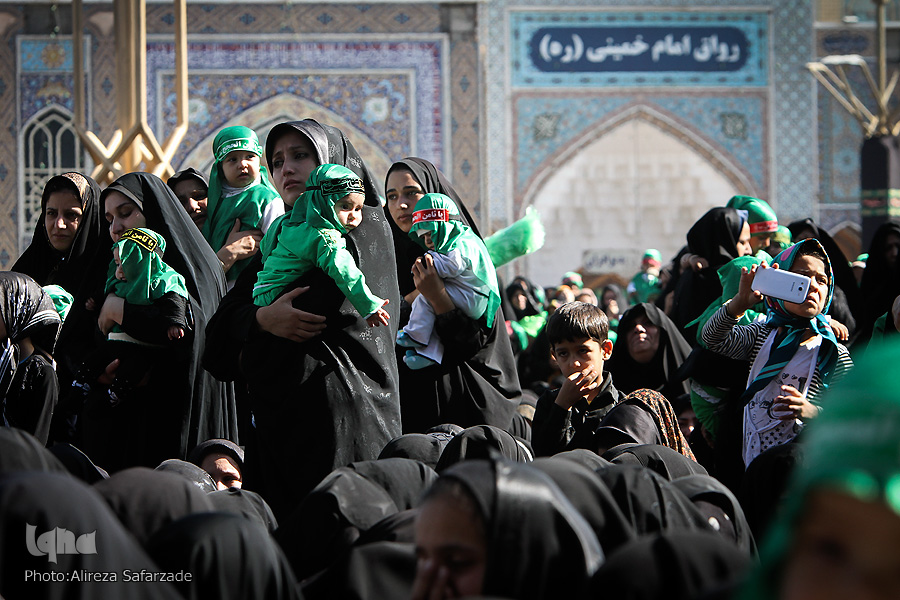 شیرخوارگان حسینی در حرم رضوی نذر صاحب الزمان شدند