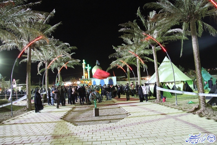 عزاداري شب تاسوعاي حسيني در خيمه گاه وردنجان چهارمحال و بختياري