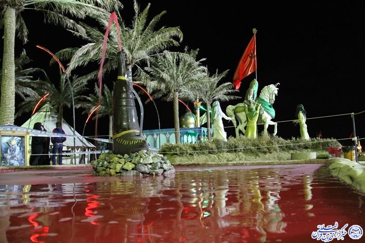 عزاداري شب تاسوعاي حسيني در خيمه گاه وردنجان چهارمحال و بختياري
