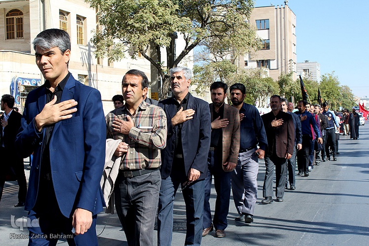 گزارش تصویری/تجمع دانشگاهیان عاشورایی اراک