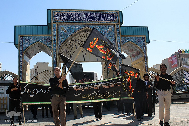 گزارش تصویری/تجمع دانشگاهیان عاشورایی اراک