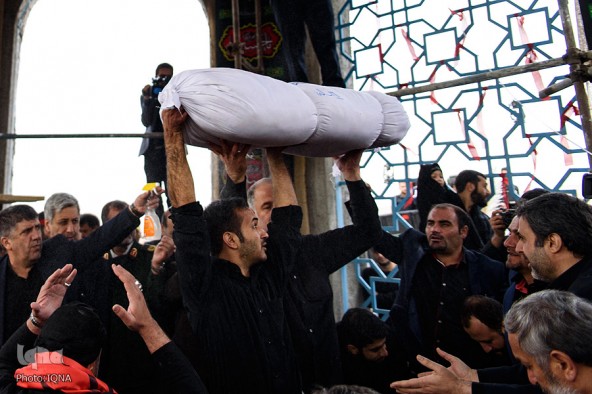 مراسم تشییع و خاکسپاری دو شهید گمنام / کرچ