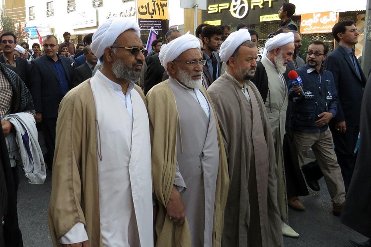 طنین فریاد « مرگ بر امریکا» در راهپیمایی 13 آبان زاهدان + تصاویر