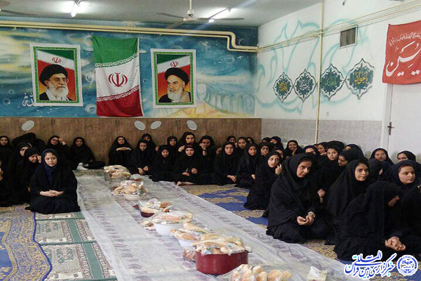 برگزاری مراسم عزاداری در هنرستان فردوسیان یزد+عکس