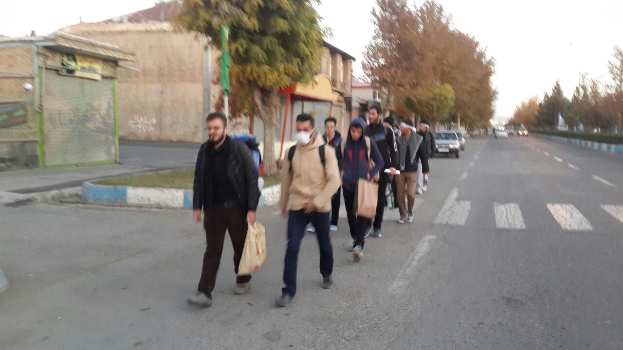 مراسم بدرقه پیاده روی اربعین کاروان دانشجویی دانشگاه های سلماس