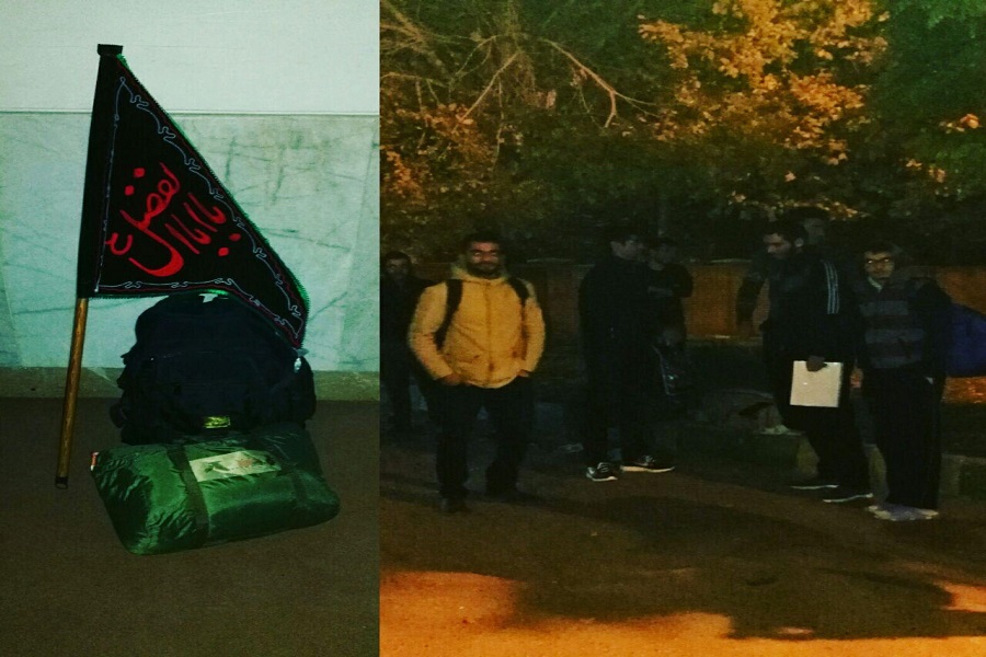 مراسم بدرقه پیاده روی اربعین کاروان دانشجویی دانشگاه های سلماس