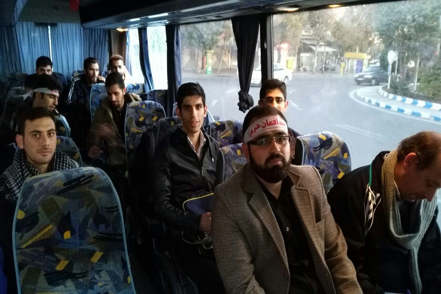 مراسم بدرقه پیاده روی اربعین کاروان دانشجویی دانشگاه های سلماس