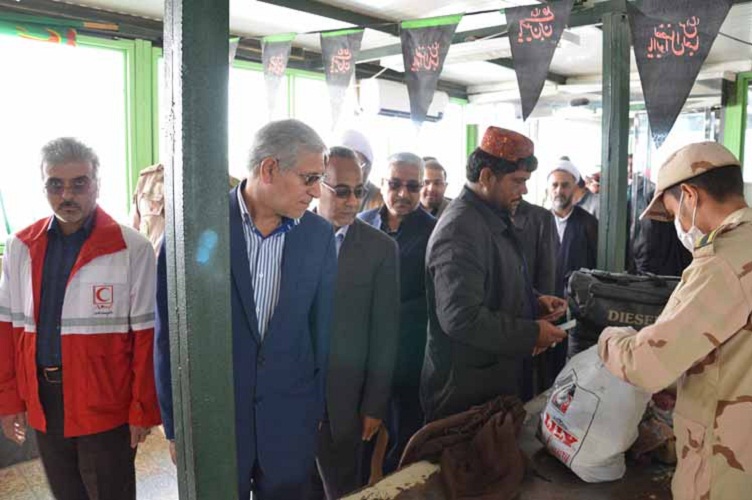 بازدید مسؤولین استانی سیستان وبلوچستان از موکب امام خمینی در میرجاوه + عکس