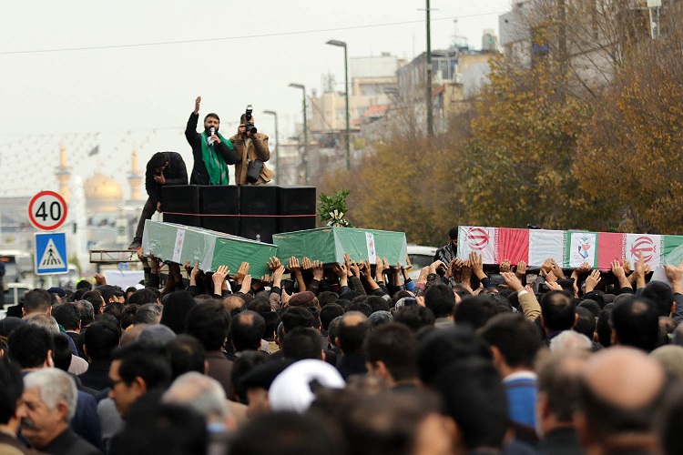 پیکر مطهر سه شهید مدافع حرم در مشهد تشییع شد