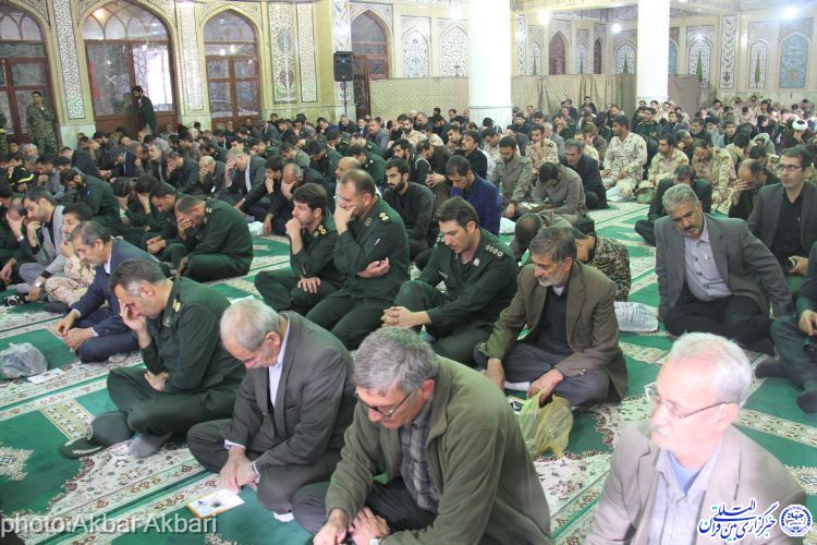 مراسم هفتمین روز شهید مدافع حرم محمدحسن قاسمی در مصلای بزرگ شهرکرد
