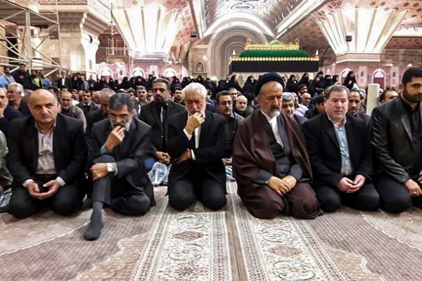 تشییع پیکر مرضیه حدیدچی دباغ در حرم مطهر امام(ره)